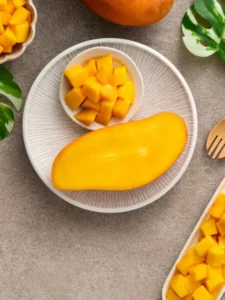 Mango chopped and diced.