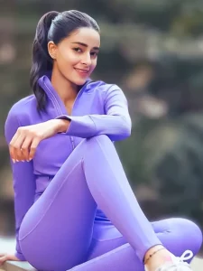 Ananya Panday working out in a fitness session.